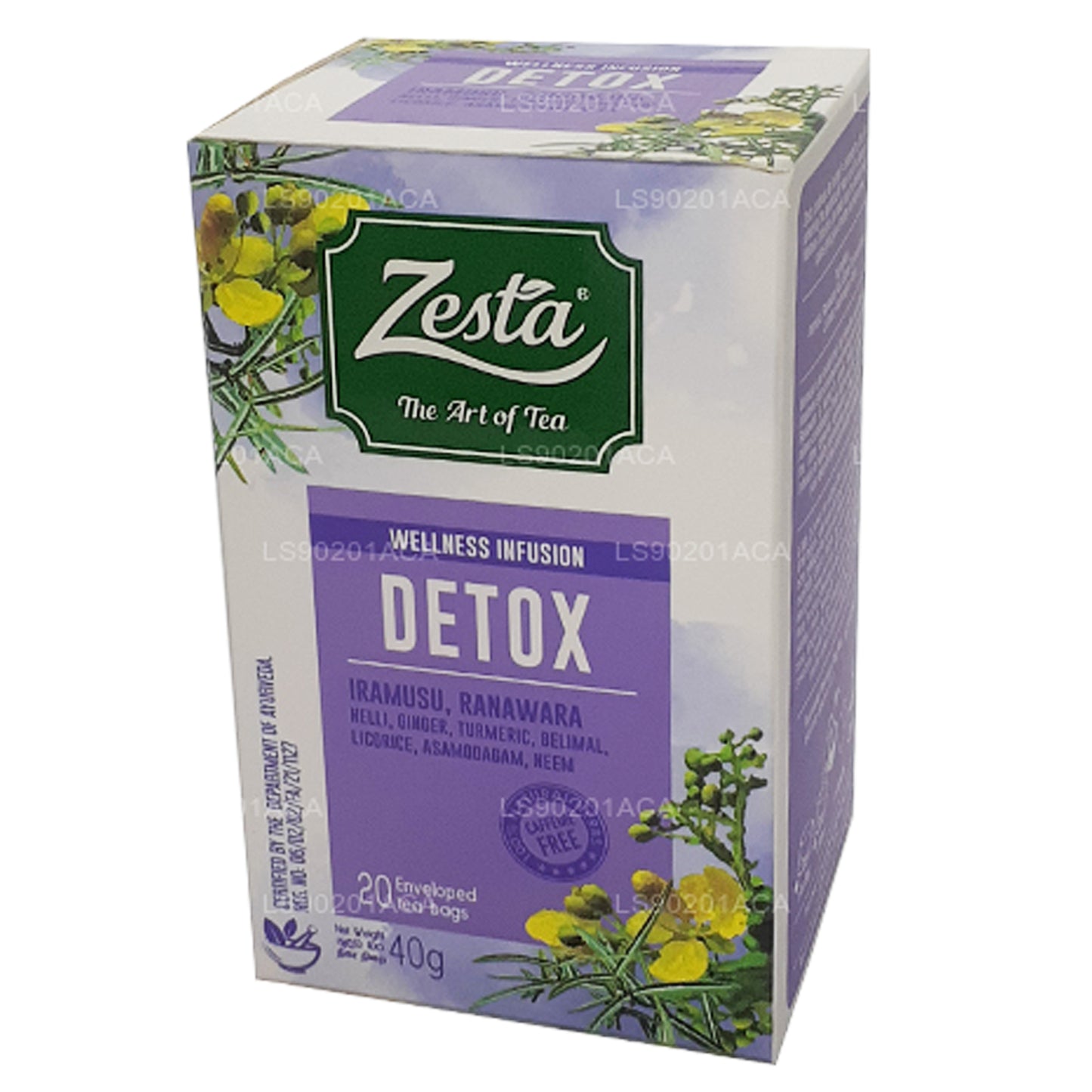 Zesta Detox Iramusu, Ranawara (40g) 20 sachets de thé
