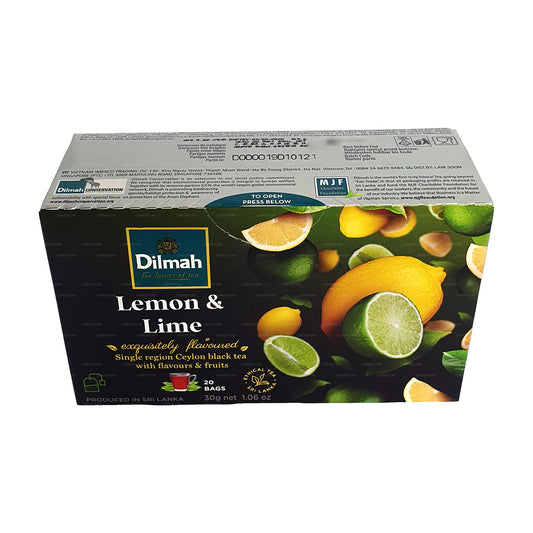 Thé aromatisé au citron Dilmah (30g) 20 sachets