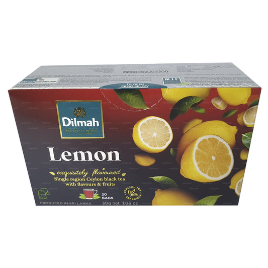 Thé aromatisé au citron Dilmah (30g) 20 sachets