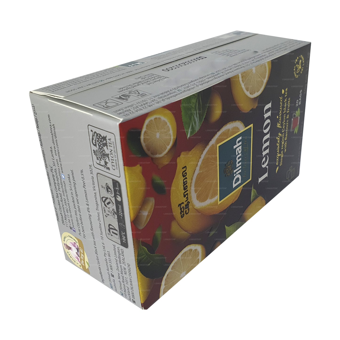 Thé aromatisé au citron Dilmah (30g) 20 sachets