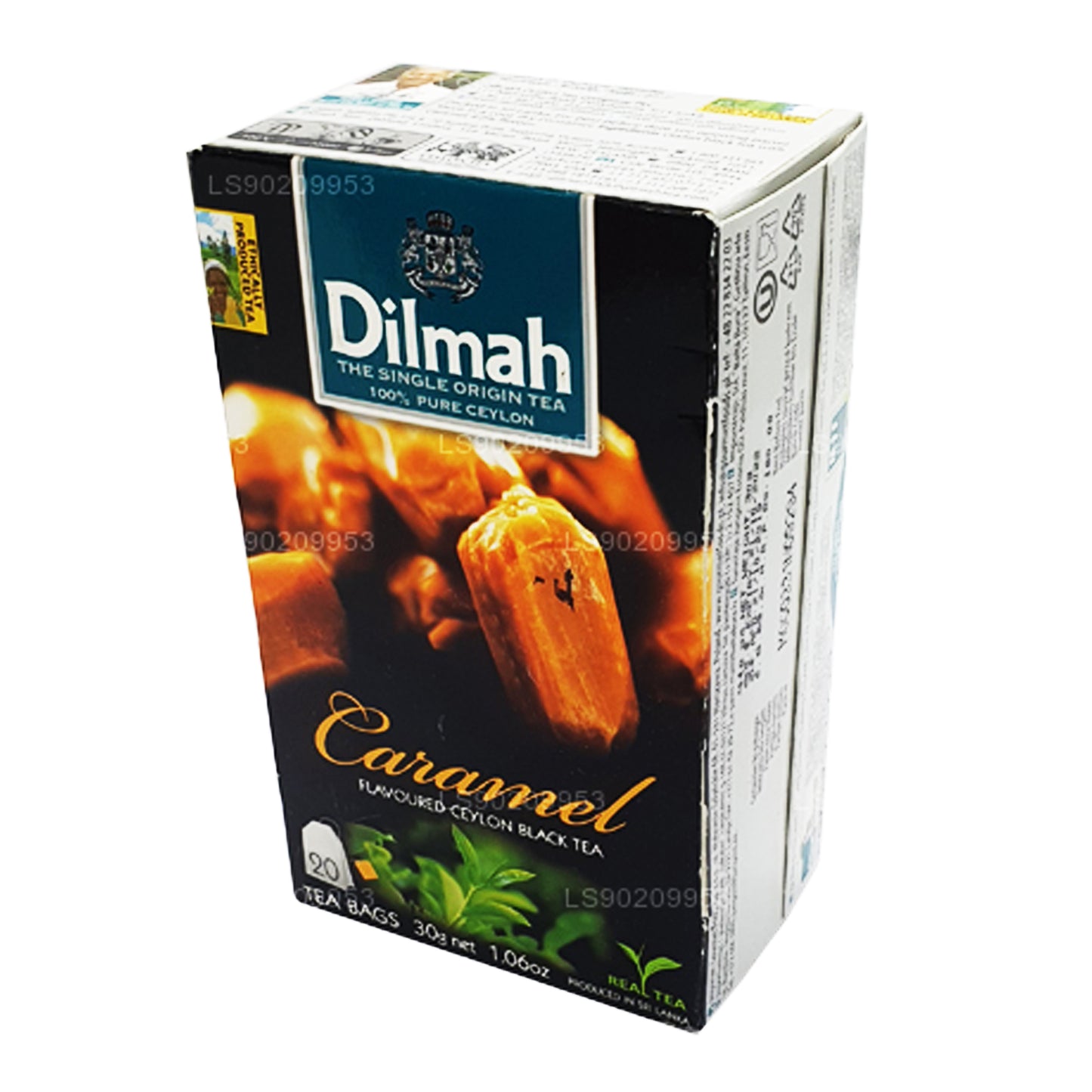 Thé aromatisé au caramel Dilmah (40g) 20 sachets de thé