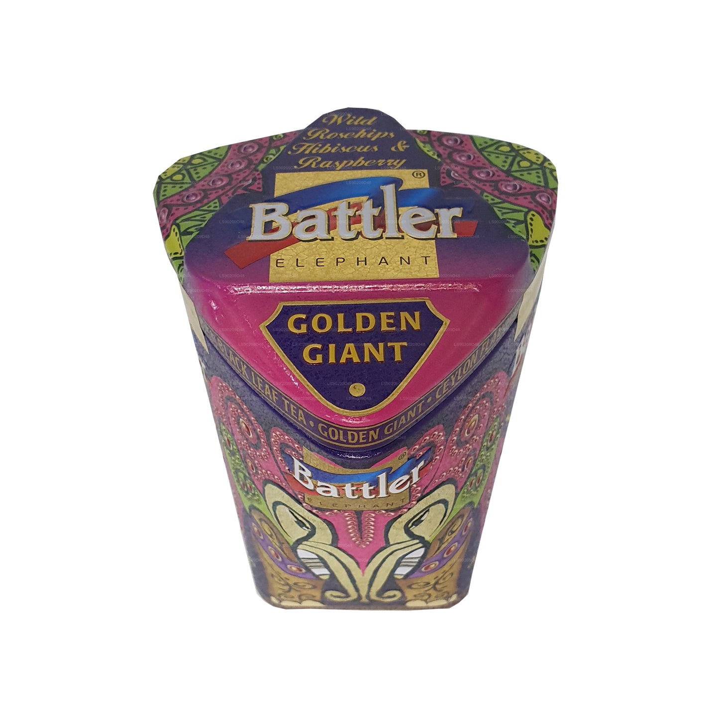 Boîte en carton Battler Golden Giant à l'églantier sauvage, à l'hibiscus et à la framboise (100 g)