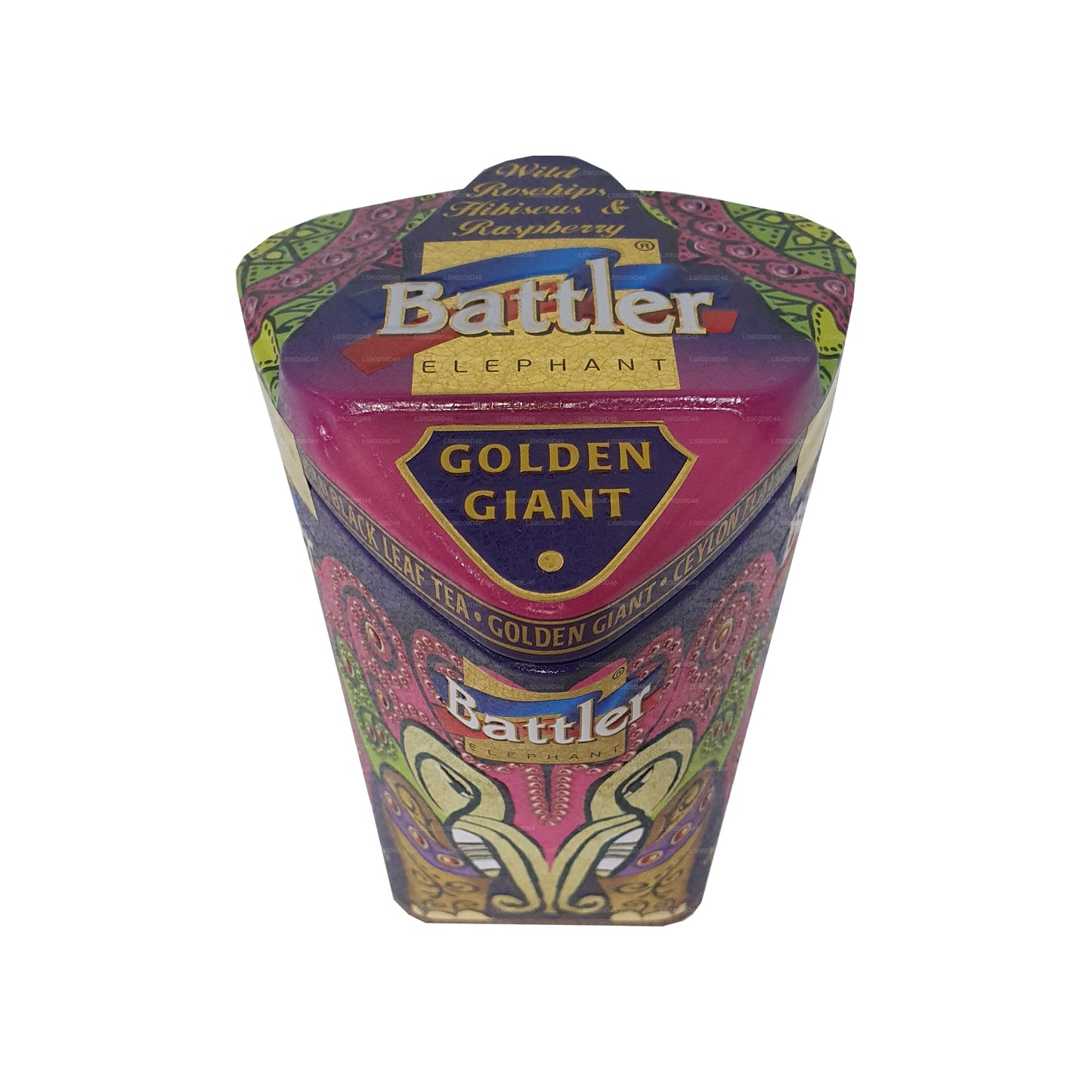 Boîte en carton Battler Golden Giant à l'églantier sauvage, à l'hibiscus et à la framboise (100 g)