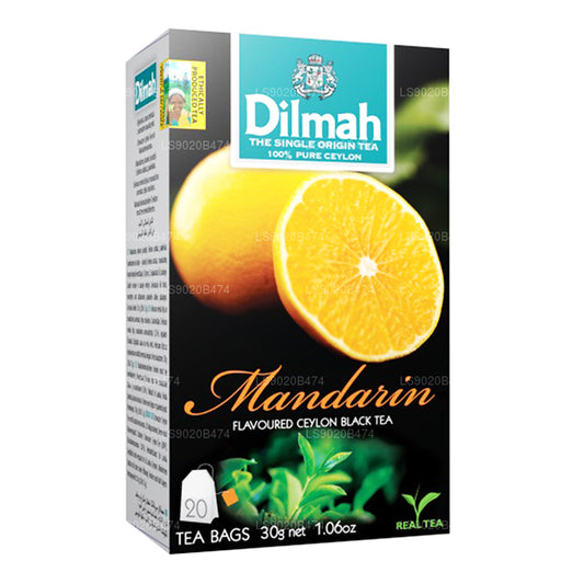 Thé aromatisé à la mandarine Dilmah (30g) 20 sachets