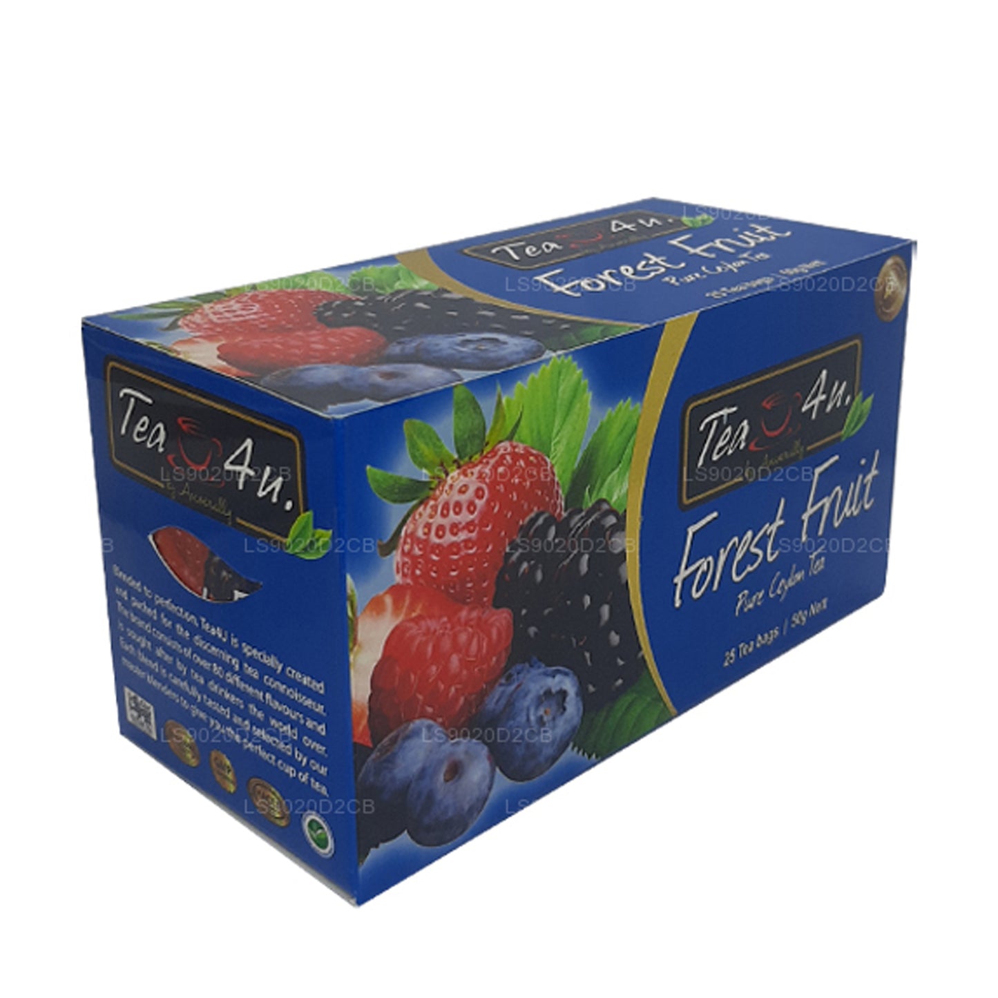 Thé aux fruits de la forêt Tea4U (50 g) 25 sachets de thé