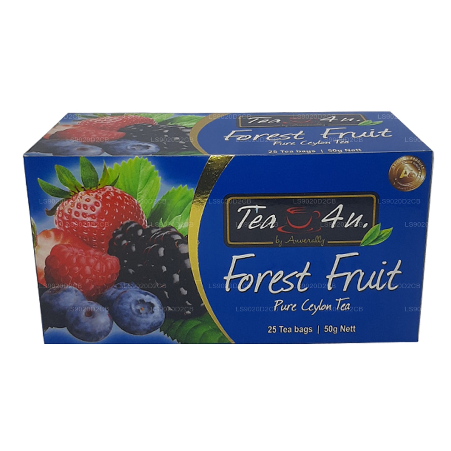 Thé aux fruits de la forêt Tea4U (50 g) 25 sachets de thé