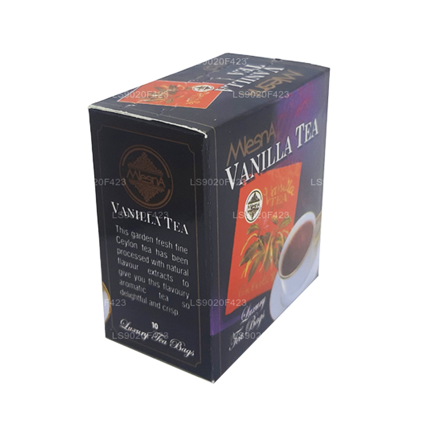 Thé à la vanille Mlesna (20g) 10 sachets de thé de luxe