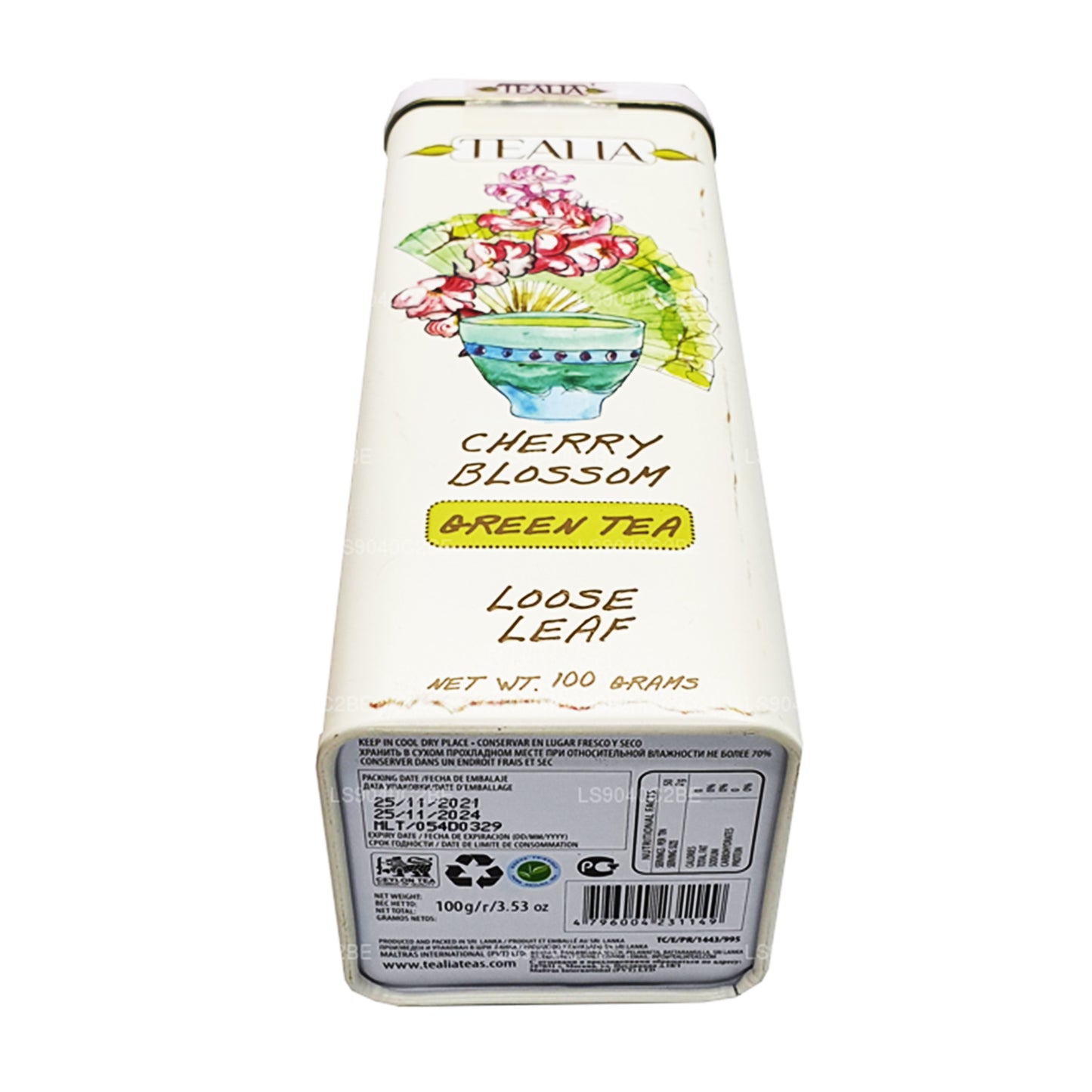 Thé vert Tealia Cherry Blossom Loose Leaf (100 g)