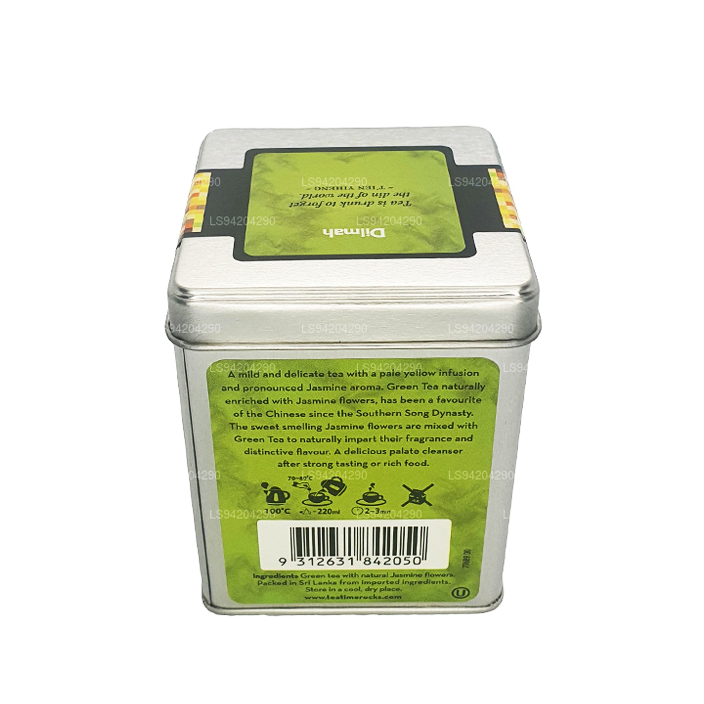 Thé vert Dilmah série T aux fleurs de jasmin (40g) 20 sachets de thé