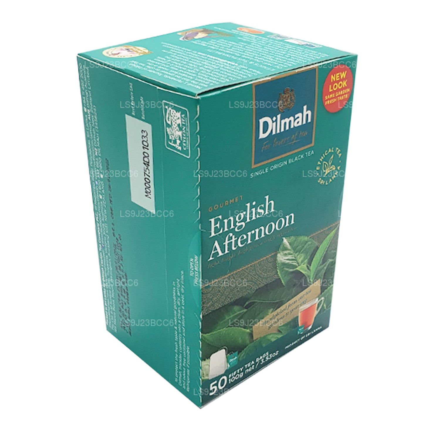 Thé d'après-midi anglais Dilmah, 50 sachets de thé (100 g)