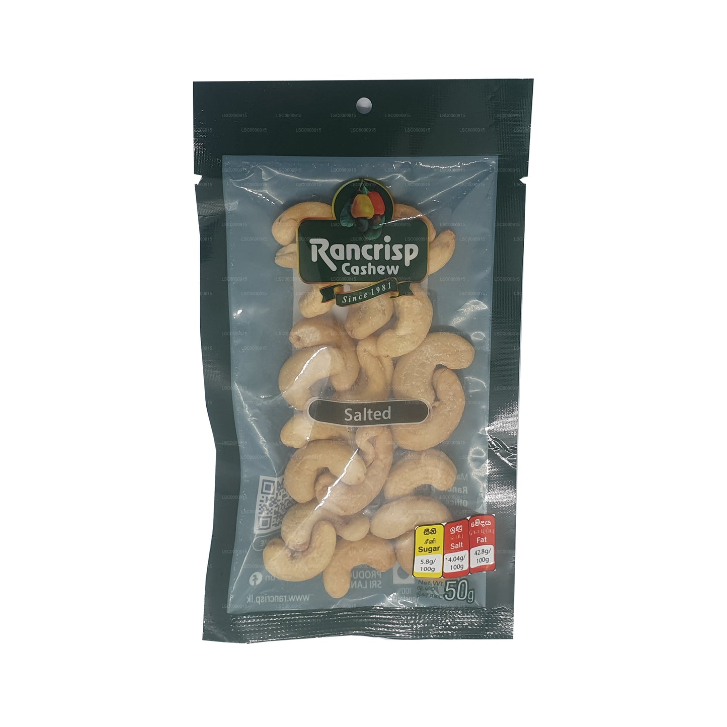 Rancrisp Salted Cashew Nuts (50g)