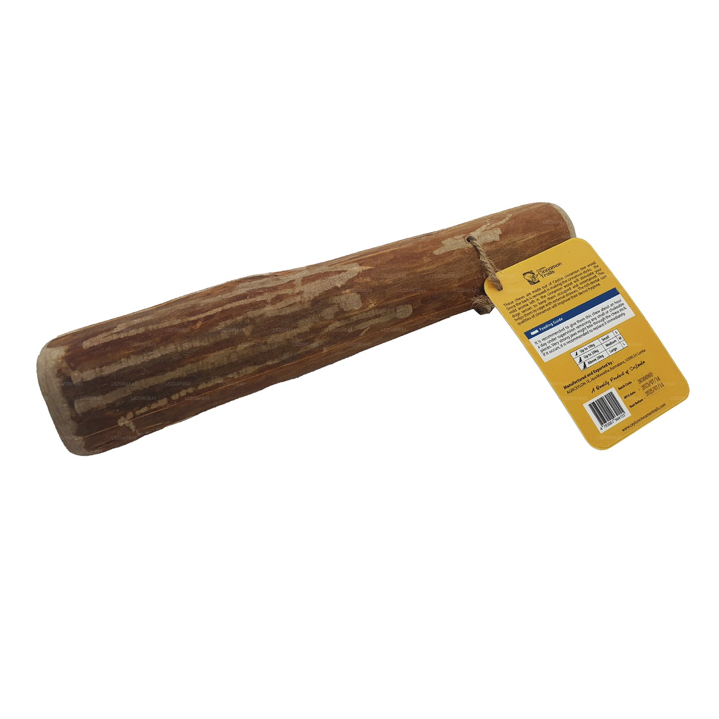 Petit produit à mâcher en bois de cannelle Ceylon Cinnamon Trails pour chiens