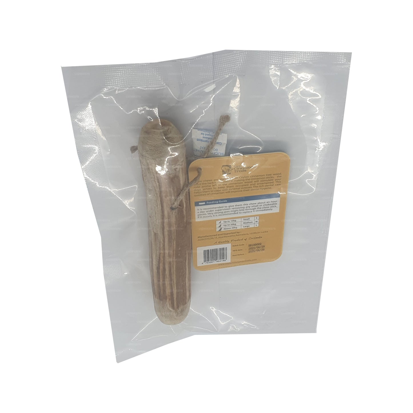 Petit produit à mâcher en bois de cannelle Ceylon Cinnamon Trails pour chiens