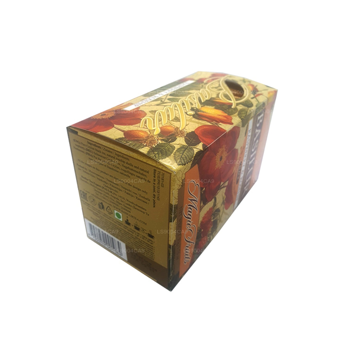 Basilur Magic Fruits à la framboise et à l'églantier (50g) 25 sachets de thé