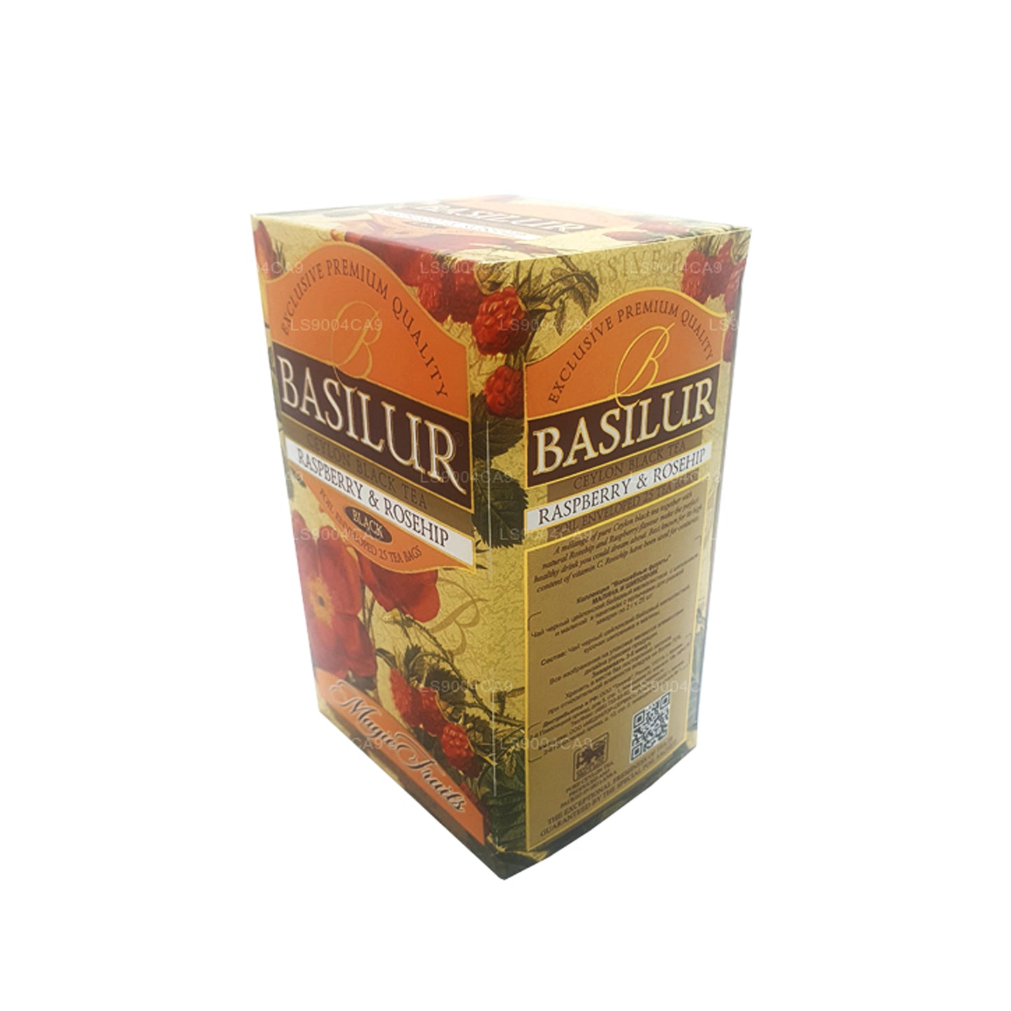 Basilur Magic Fruits à la framboise et à l'églantier (50g) 25 sachets de thé