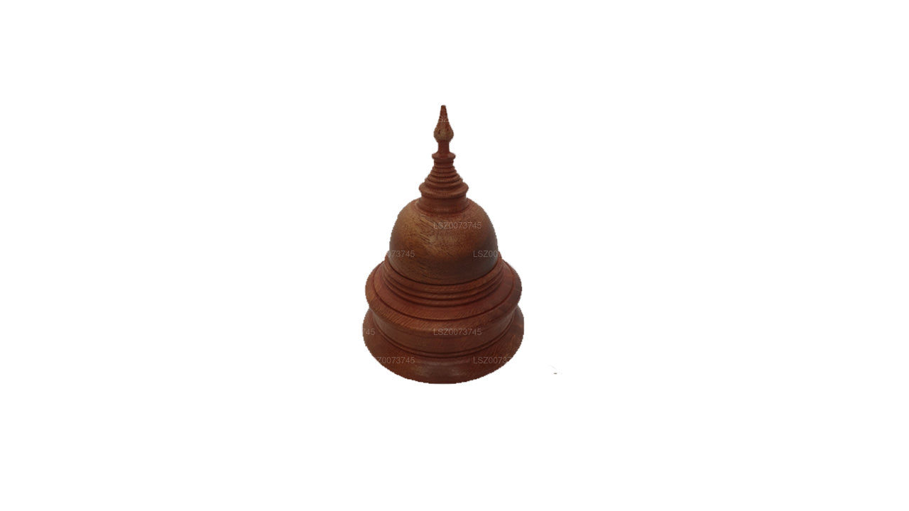 Couleur du bois de Buddha Stupas (H-4 pouces W-3 pouces)