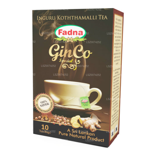 Thé aromatisé au gingembre et à la coriandre Fadna (20 g) 10 sachets de thé