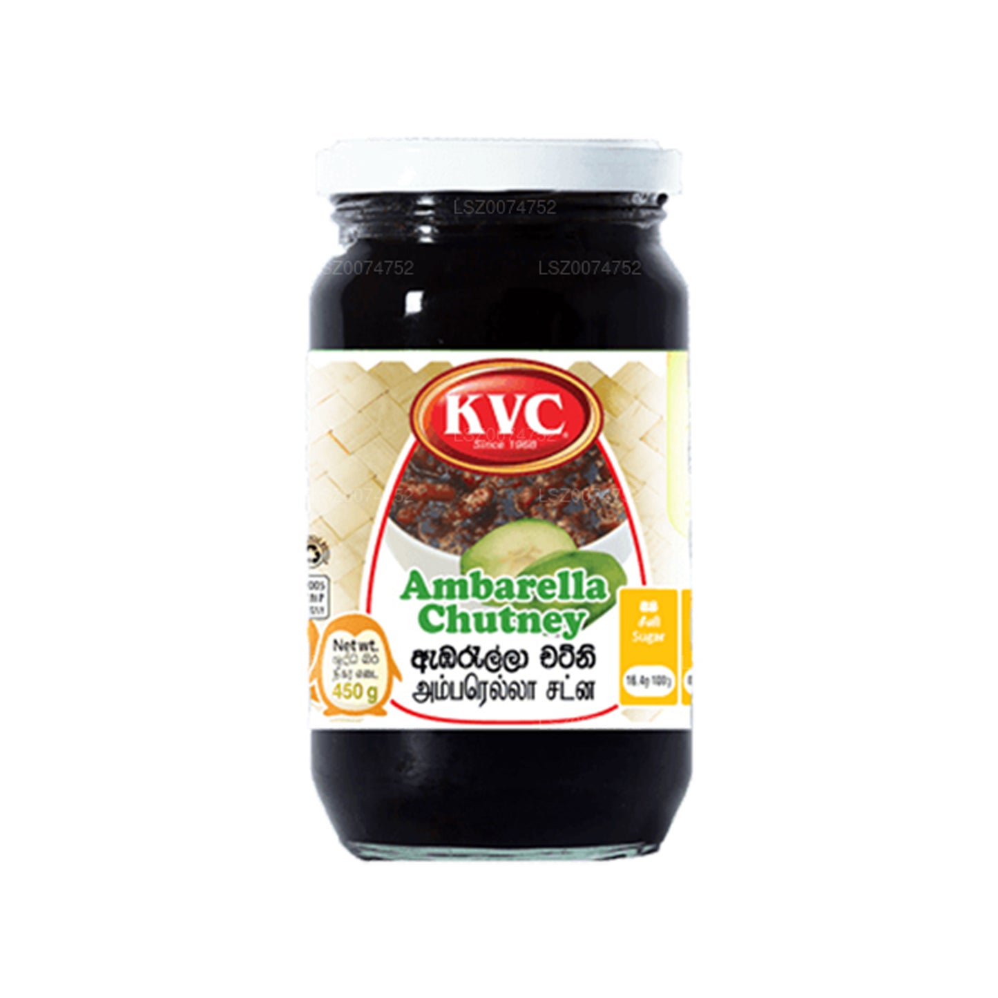 Chutney à la mangue KVC (450 g)