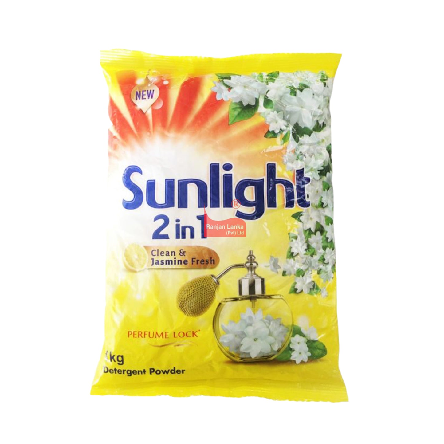 Détergent en poudre Sunlight Clean et Jasmine Fresh (1 kg)