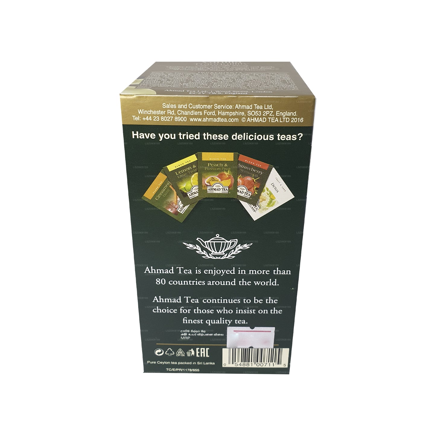 Ahmad tea Vanilla Tranquility 20 sachets de thé en aluminium (40 g)