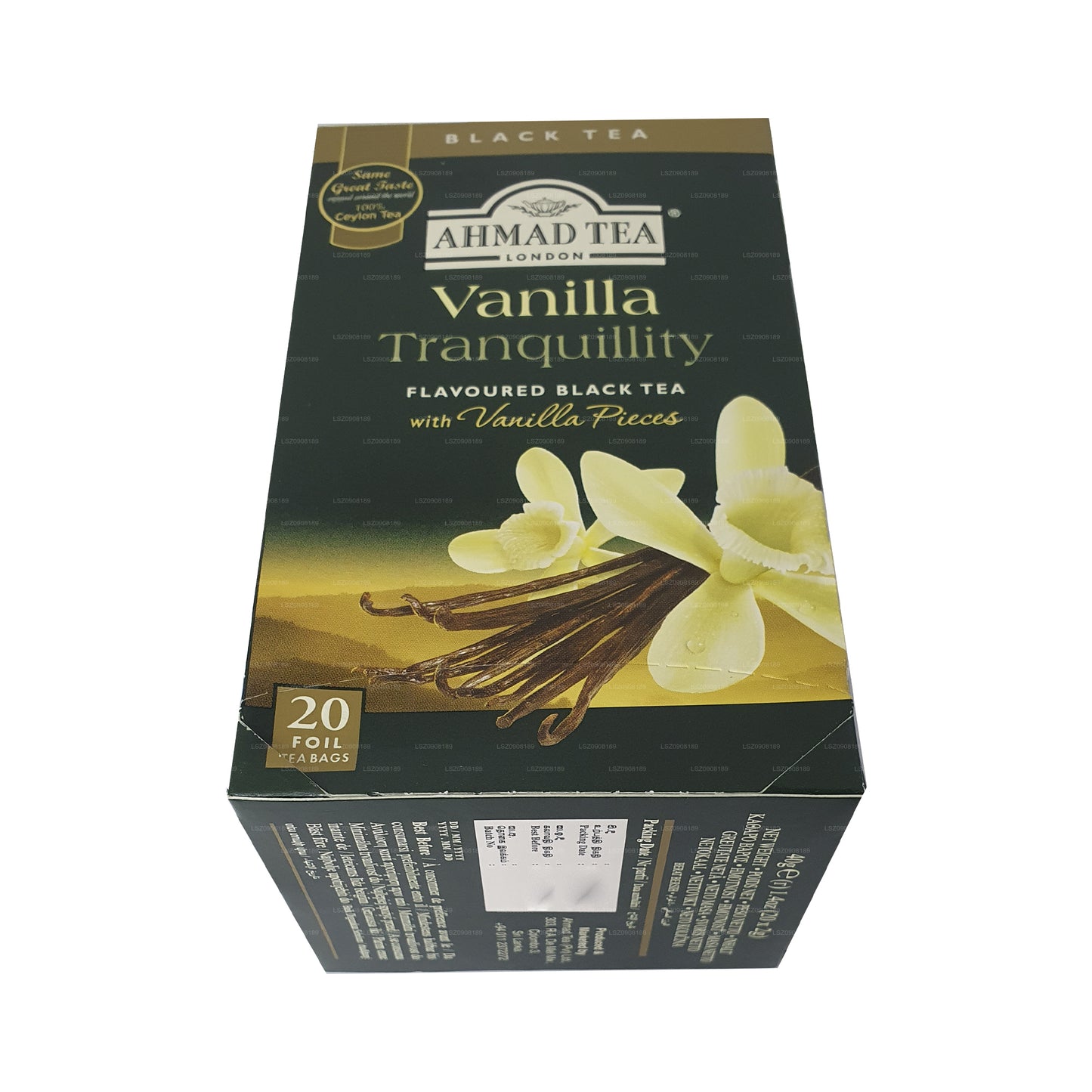 Ahmad tea Vanilla Tranquility 20 sachets de thé en aluminium (40 g)