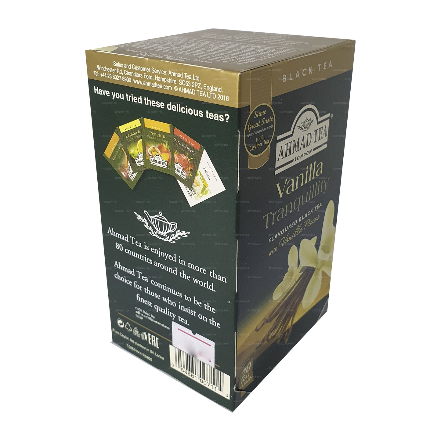 Ahmad tea Vanilla Tranquility 20 sachets de thé en aluminium (40 g)