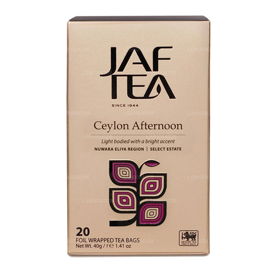 Sachets de thé Jaf Tea Classic Gold Collection Ceylan Afternoon Enveloppe (40 g)