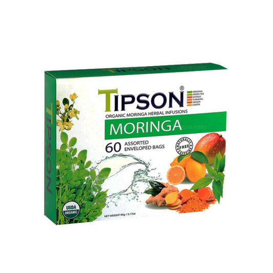 Assortiment de moringa biologique Tipson Tea (90g)