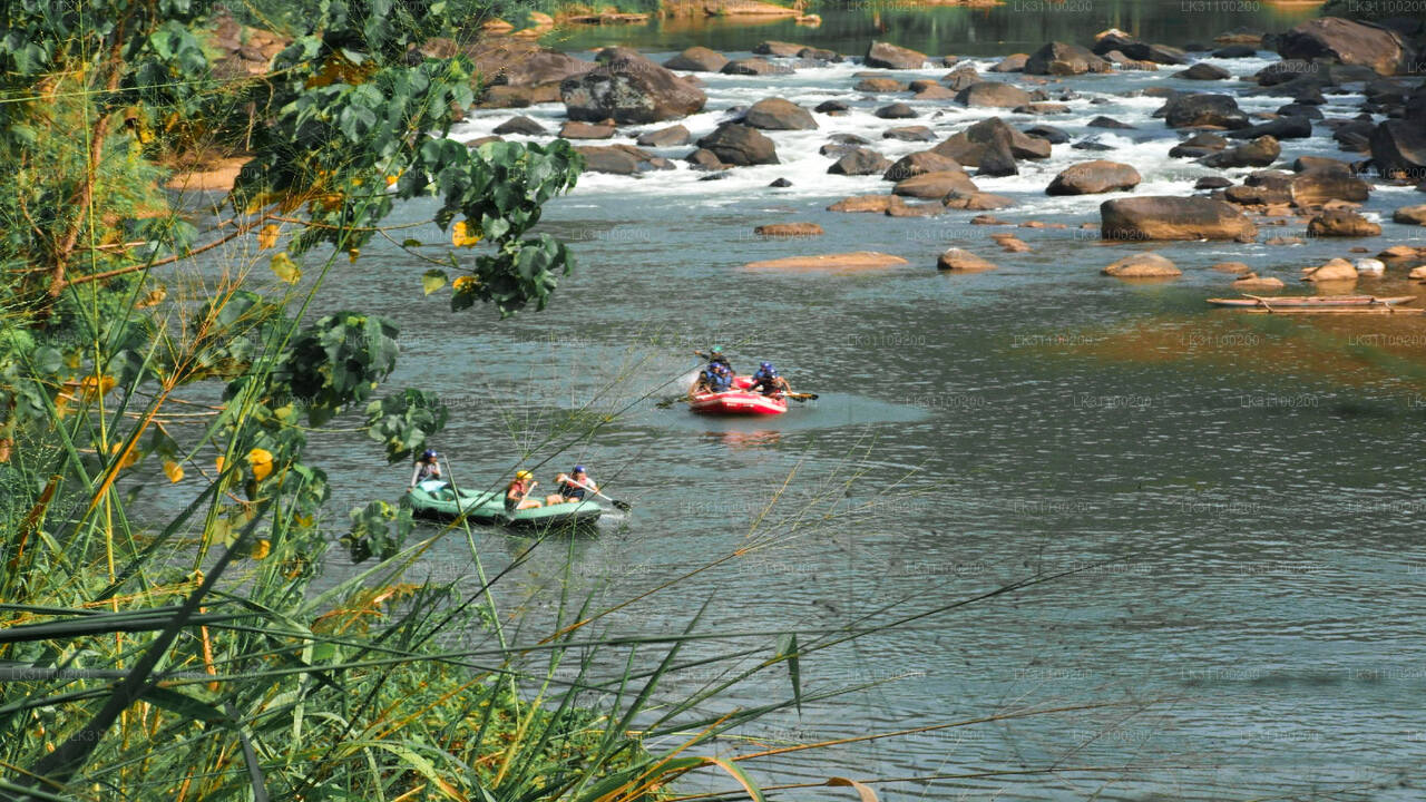 Kayak en eau plate au départ de Kitulgala