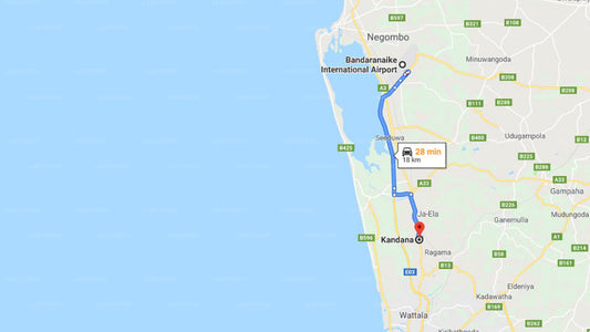 Colombo Airport (CMB) to Kandana City Private Transfer