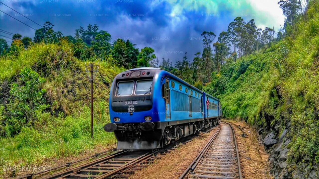 Trajet en train de Colombo à Badulla (train n° : 1005 « Podi Menike »)