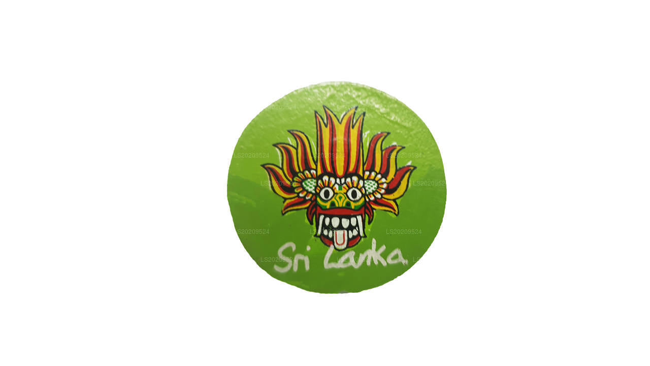Masque ginidal Raksha sri lankais pour réfrigérateur
