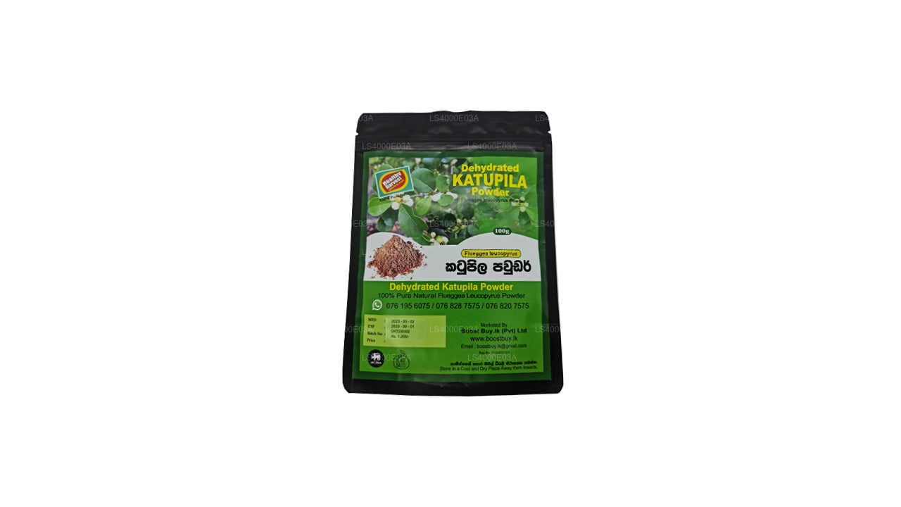 Poudre de katupila déshydratée Healthy Harvest (100 g)