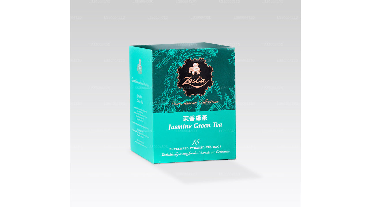 Thé vert au jasmin Zesta - 15 sachets de thé pyramidal (30g)