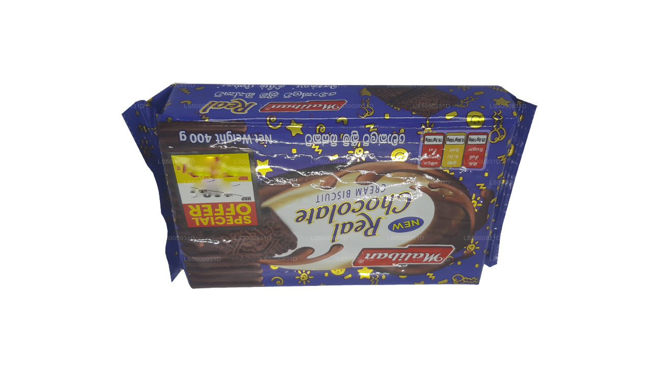 Biscuit à la crème au chocolat véritable Maliban (400 g)