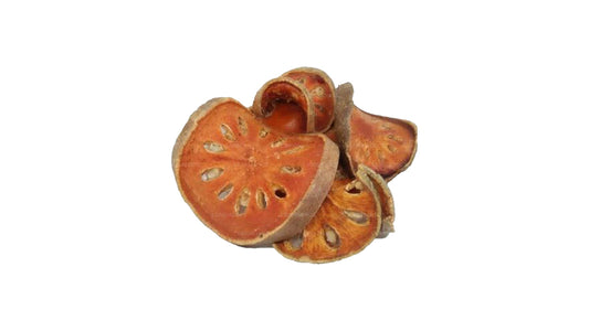 Tranches de fruits de bael déshydratés Lakpura (Beli) (100 g)