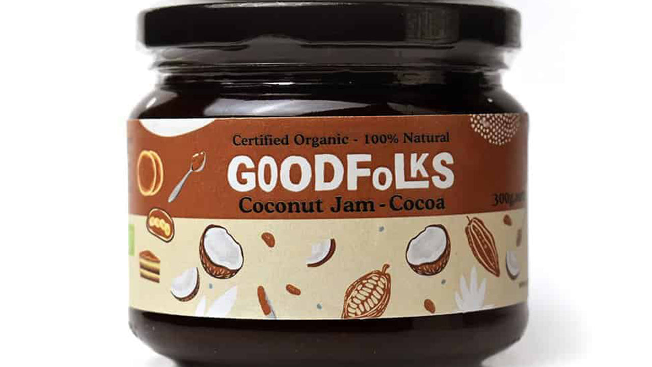 Confiture de noix de coco au cacao Goodfolks (300g)