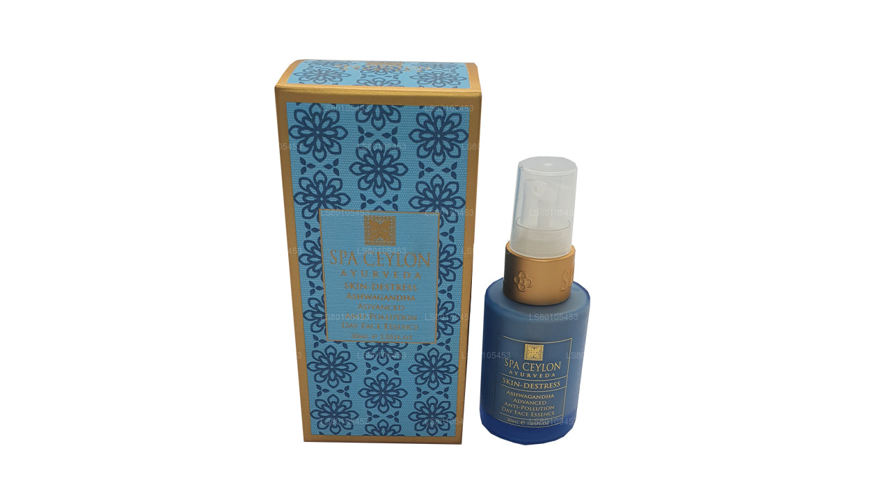 Spa Ceylon Skin Destress Ashwagandha Essence de jour anti-pollution avancée pour le visage (30 ml)