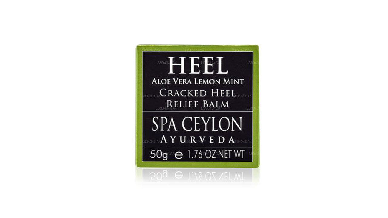 Baume de soin pour talons craquelés Spa Ceylon à l'aloe vera et à la menthe citronnée (50 g)