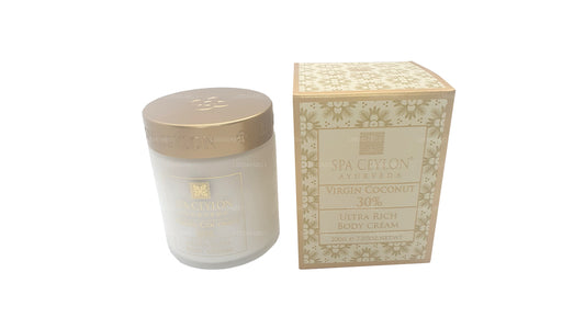 Crème corporelle ultra riche à la noix de coco vierge 30 % Spa Ceylon (200 g)