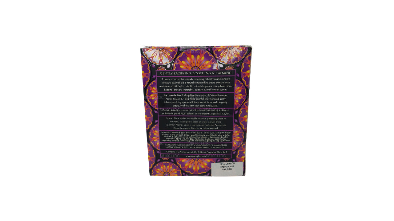 Spa Aromaveda à la lavande de Ceylan, au néroli et à l'ylang-ylang, sachet (45 g)