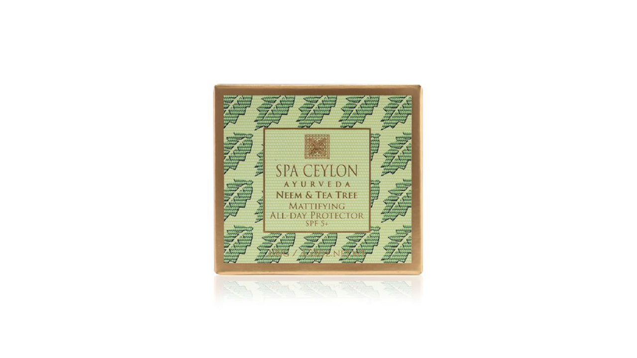 Protecteur matifiant pour toute la journée au neem et à l'arbre à thé Spa Ceylon (SPF 5+) 100 g