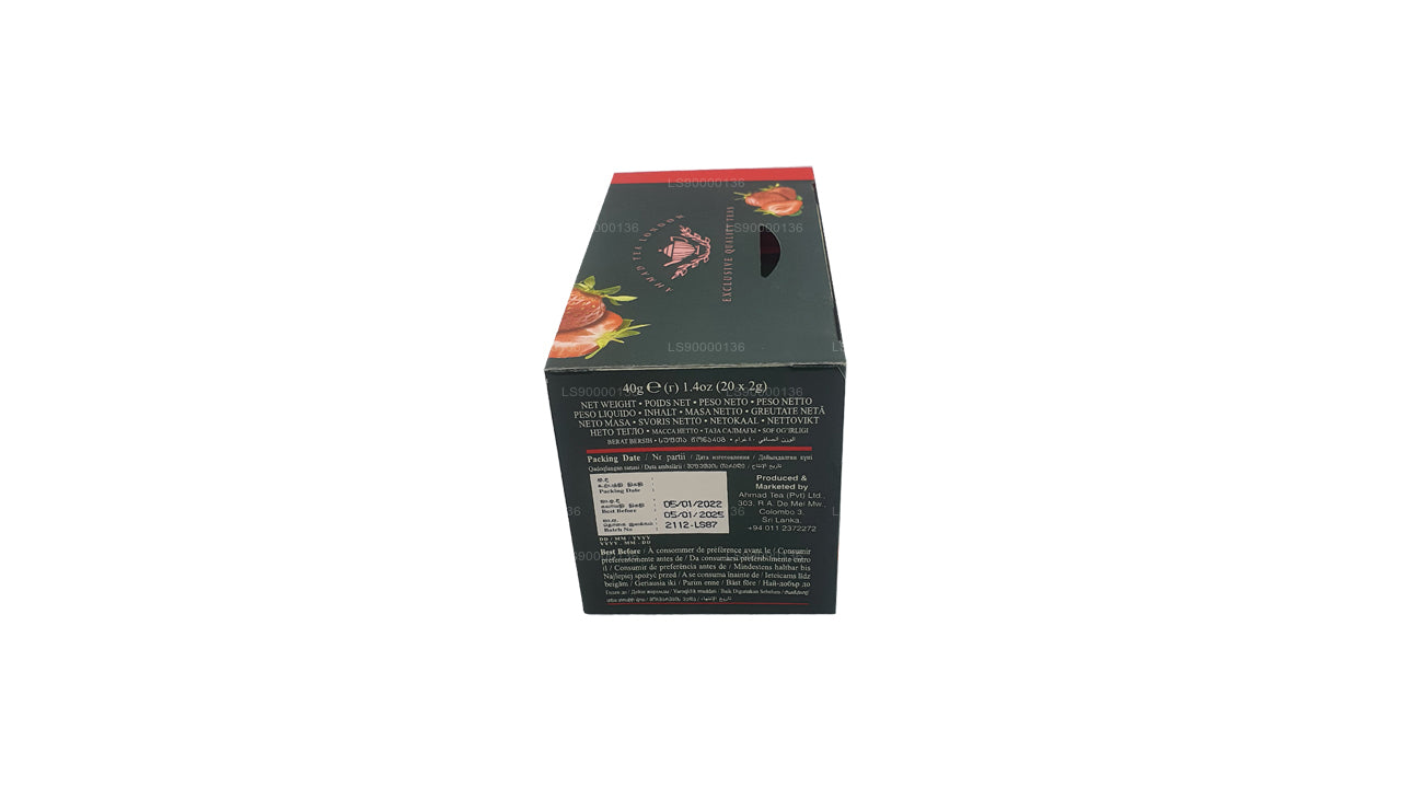 Ahmad Tea Strawberry 20 sachets de thé en aluminium (40 g)