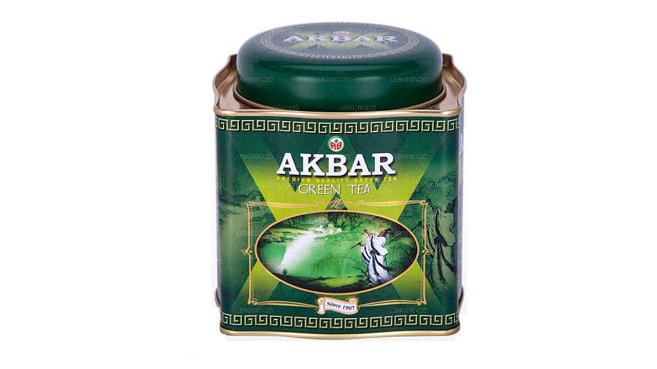 Boîte de thé vert Akbar Classic (250 g)