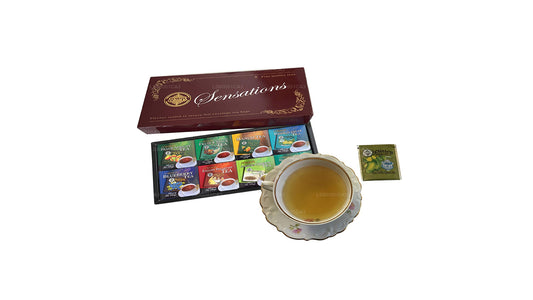 Sachets de thé en aluminium de luxe assortis à 8 saveurs Melesna Sensations (160 g)