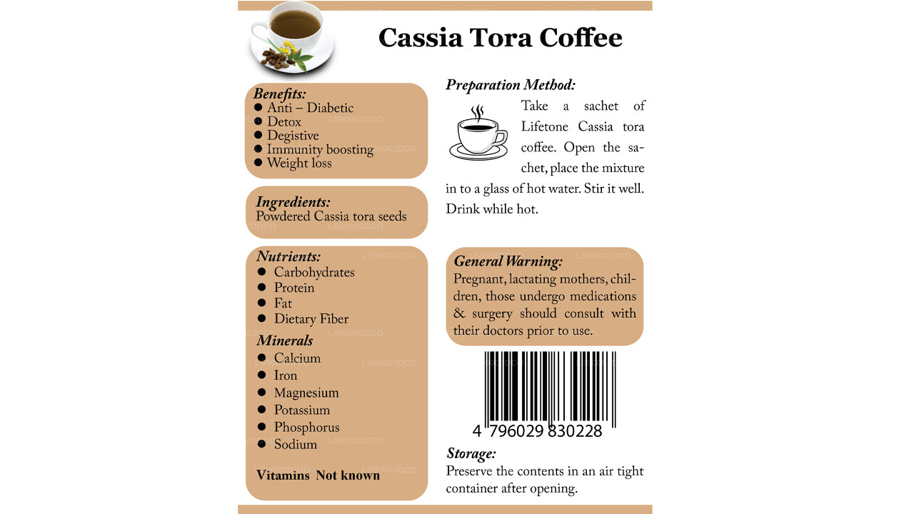 Café Lifetone Cassia Tora (40 g)