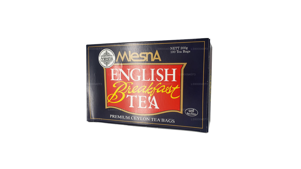 Thé anglais pour petit-déjeuner Mlesna (200 g) 100 sachets de thé