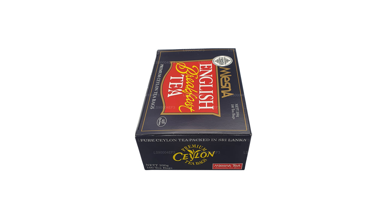 Thé anglais pour petit-déjeuner Mlesna (200 g) 100 sachets de thé