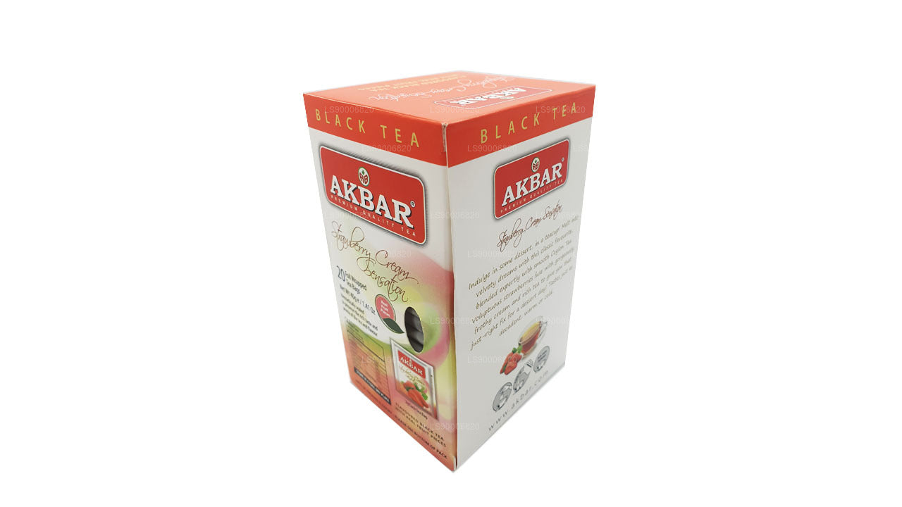 Akbar Strawberry Cream Sensation (40g) 20 sachets de thé