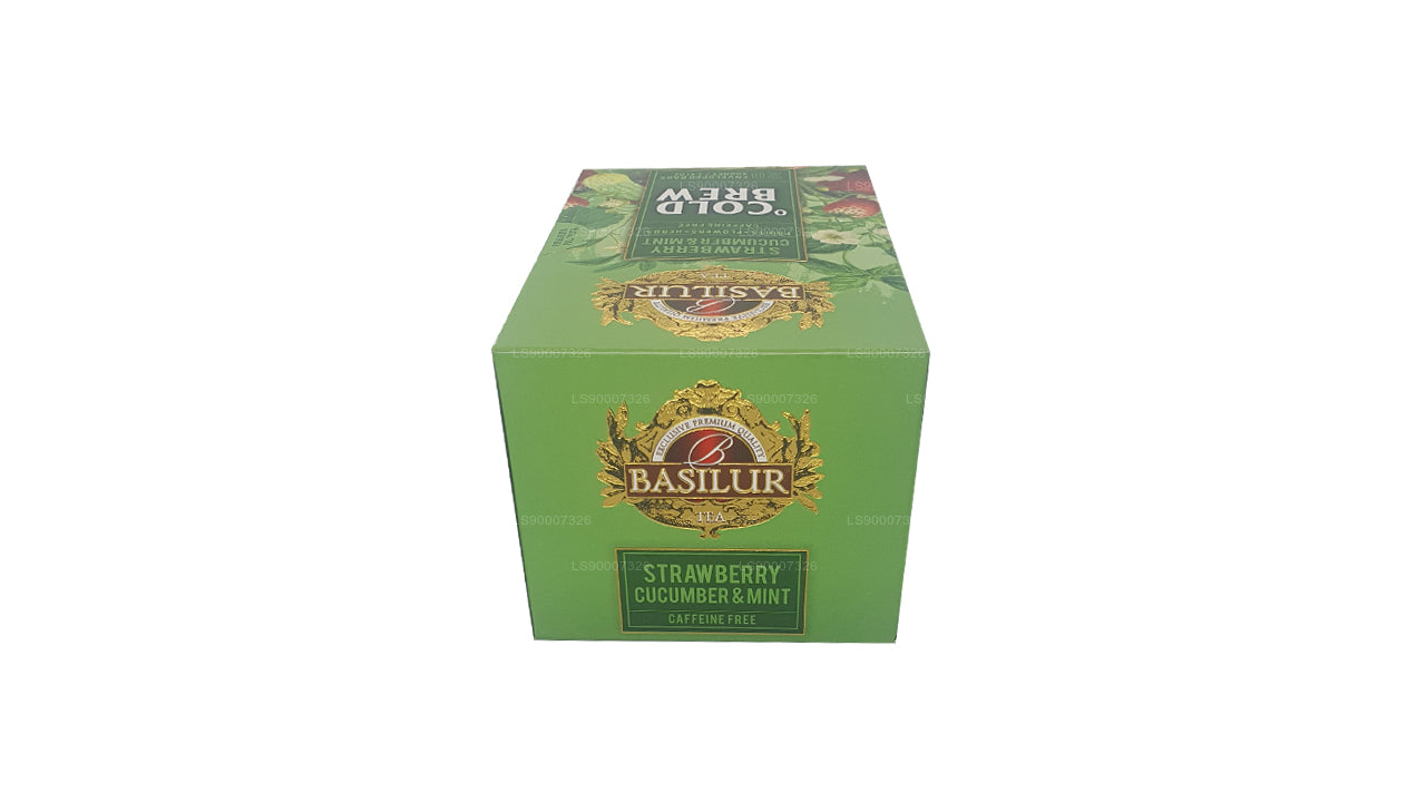 Boîte Basilur Cold Brew « Fraise, concombre et menthe » (40g)